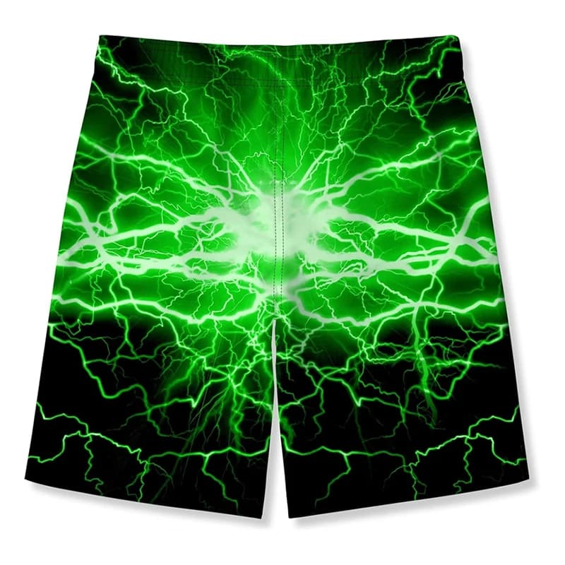 Men's Beach Shorts 3D Neon Print Colourful Board Shorts Swim Trunks Harajuku — image 6