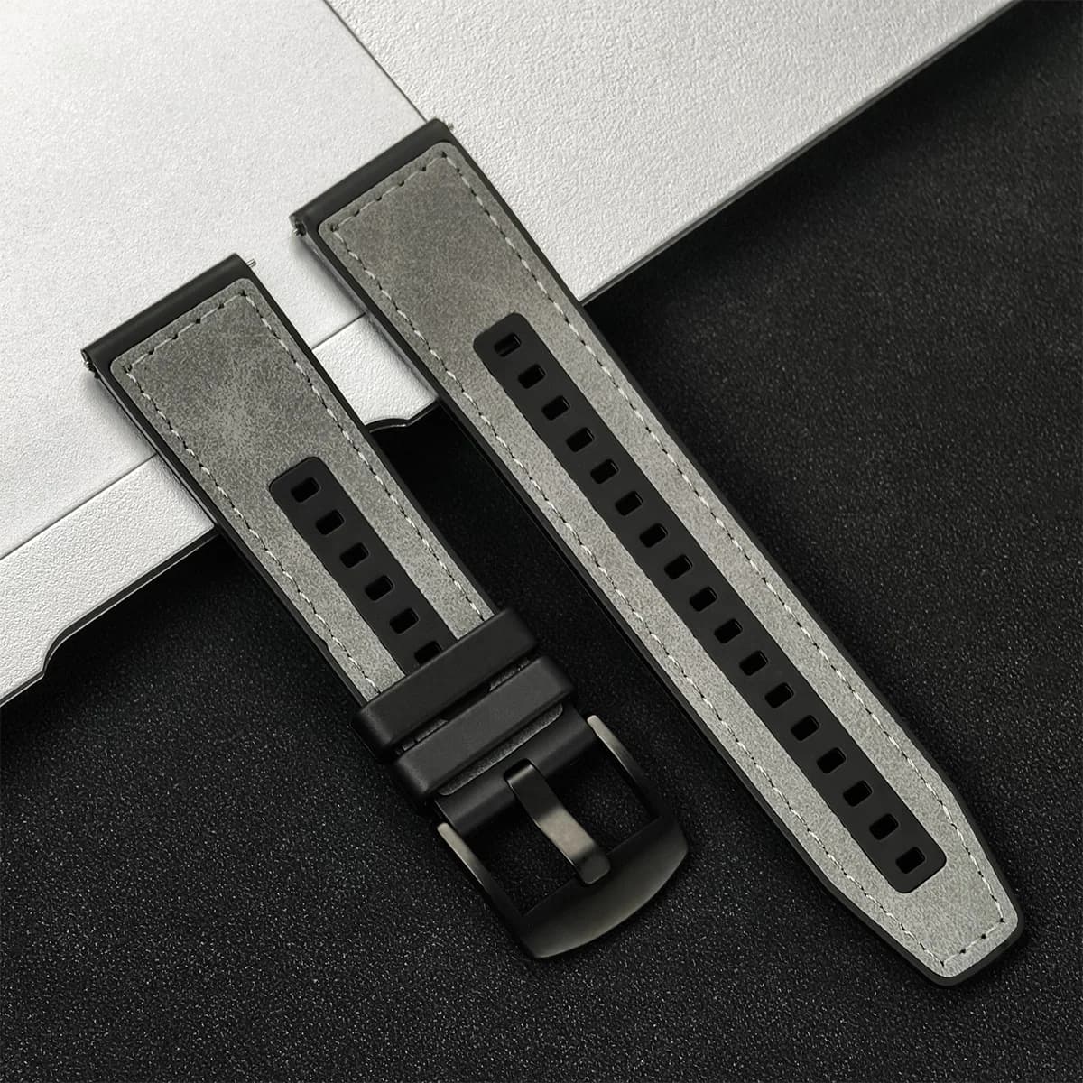 Leather Watch Strap 20mm 22mm Smartwatch Band Vintage 44mm — image 15