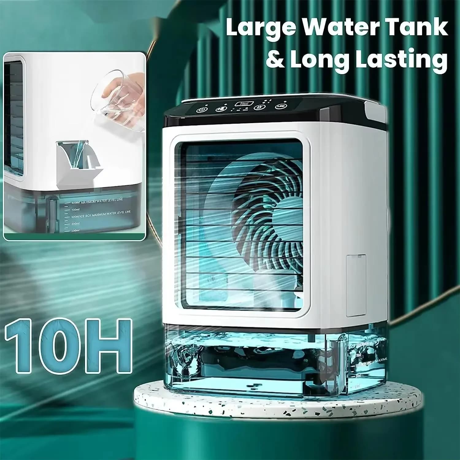 Desktop Humidifier Cooling Fan Spray USB Electric Portable Quiet Small — image 4
