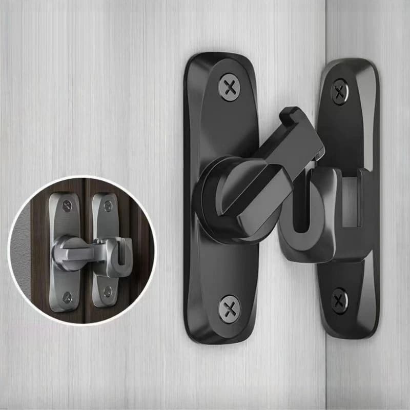 Door Bolts 90/180 Degree Flip Lock Home Security Sliding Door Latch New Zinc New — image 6
