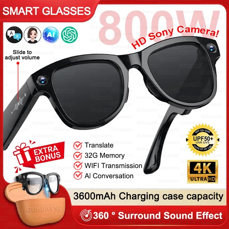 AI Smart Glasses 1080P HD Camera 32GB Real-Time Translation M02 Ultra — image 9
