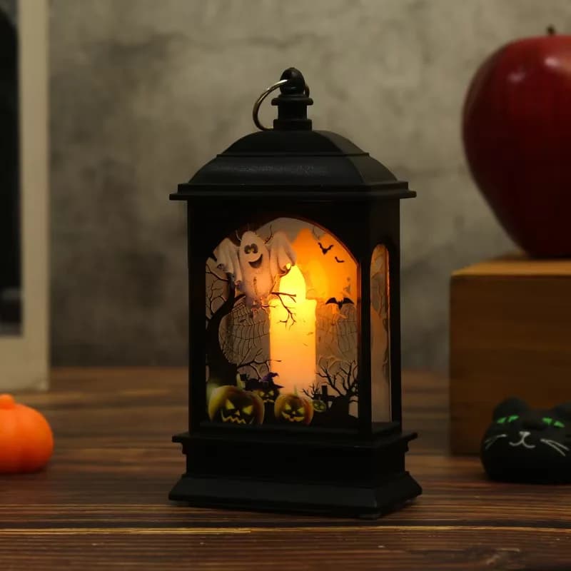 Halloween Pumpkin Ghost Castle Lantern LED Jack-O-Lantern Decoration Lamp UK — image 7