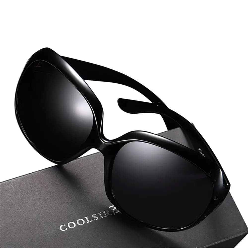 Polarised Sunglasses Women Square UV400 Vintage Oversized Shades — image 5