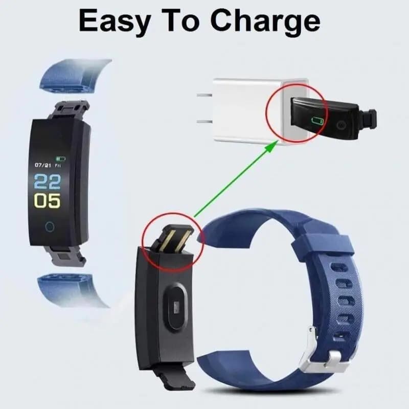 Smart Band Fitness Tracker Blood Oxygen Blood Pressure Heart Rate Monitor Waterproof — image 3