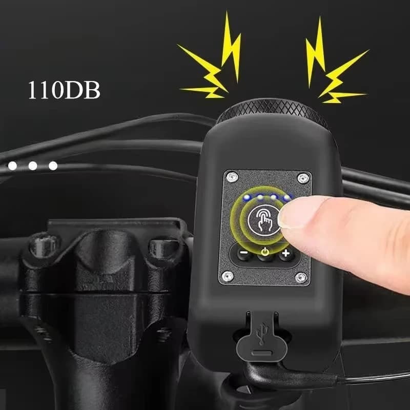 Electric Bike Horn Light Front Lamp Bell Mountain Bike Bicycle Accessories — image 4