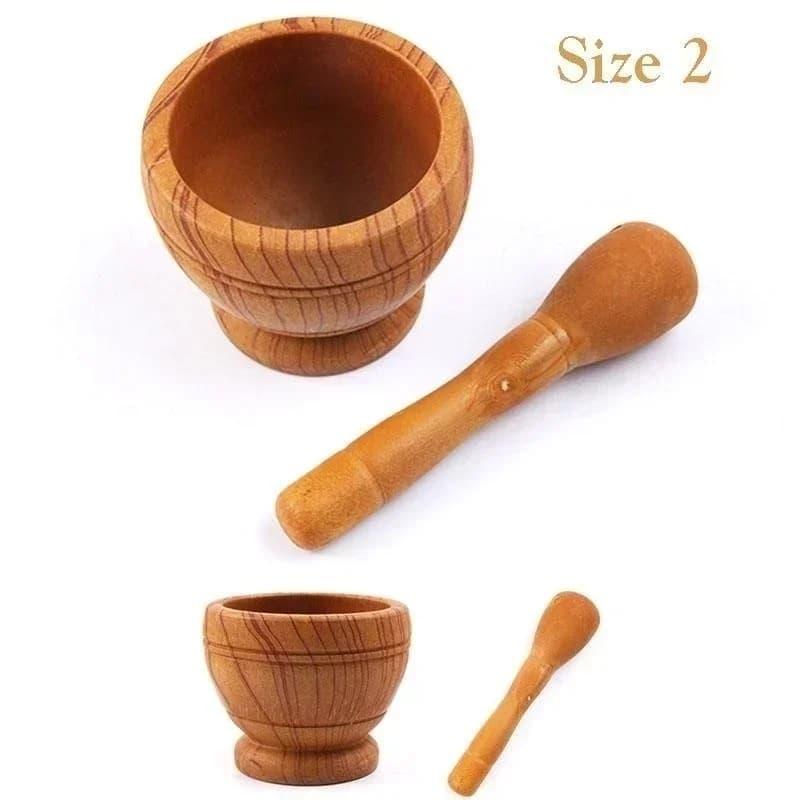 Resin Mortar and Pestle Set Spice Grinder Crusher Bowl Small Kitchen Tool — image 8