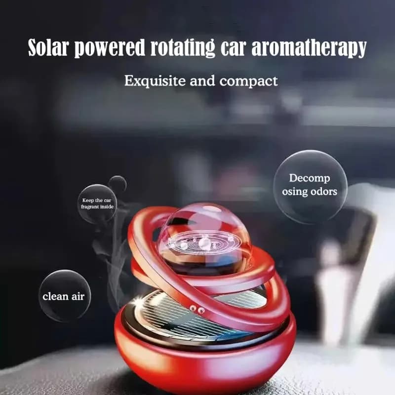 Solar Car Air Freshener Rotating Aromatherapy Diffuser Interior UK — image 5