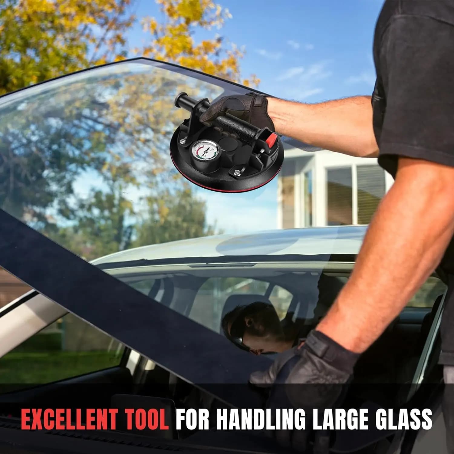 Glass Suction Cup Lifters 8'' 2-Pack Vacuum Lifts 200KG Load New Suckers with UK — image 6