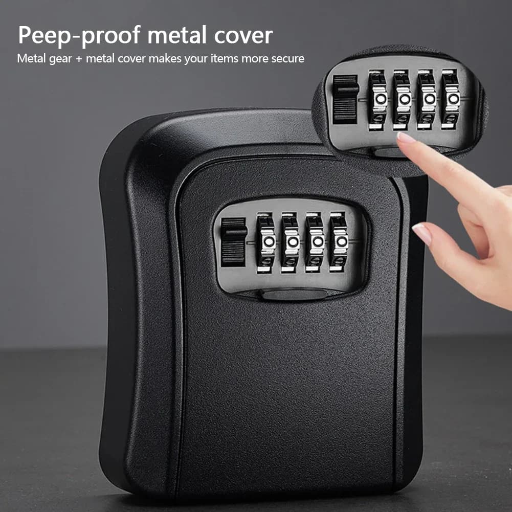 Password Lock Box Wall Mounted Key Storage Anti-theft Secure Home New Cat Eye UK — image 3