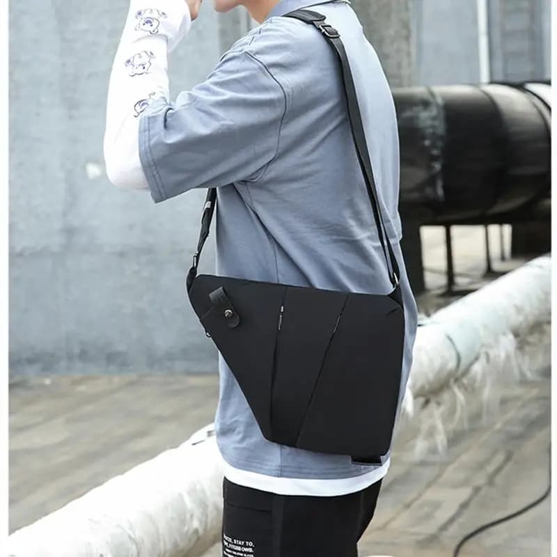 Men's Cross Body Chest Bag Waterproof Anti Theft Messenger Fanny Pack — image 5