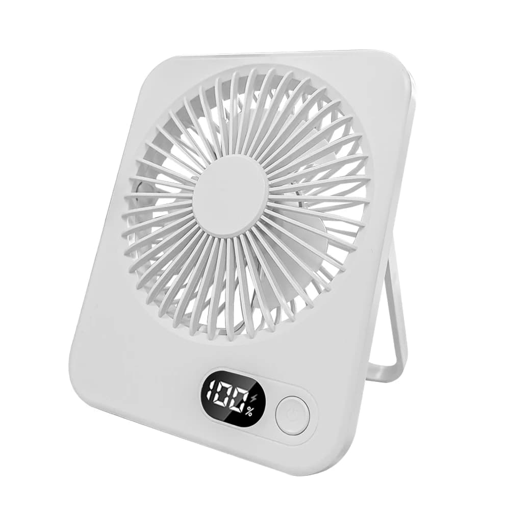 Mini Portable Fan USB Desk Fan Rechargeable 5 Speeds Foldable Small Wall — image 10