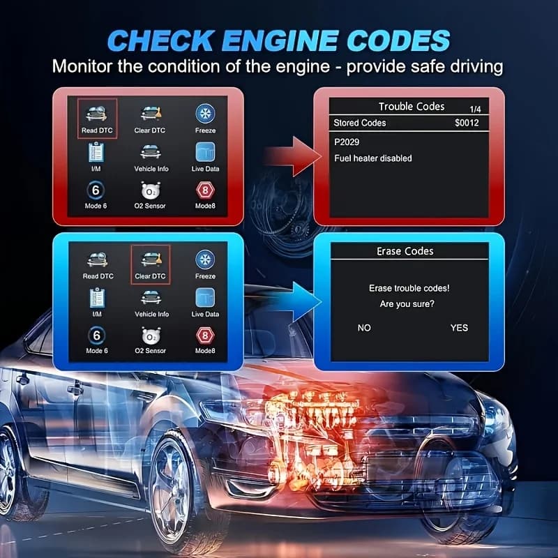 OBD2 Scanner USB Diagnostic Tool Engine Fault Code Reader V519 Professional — image 4