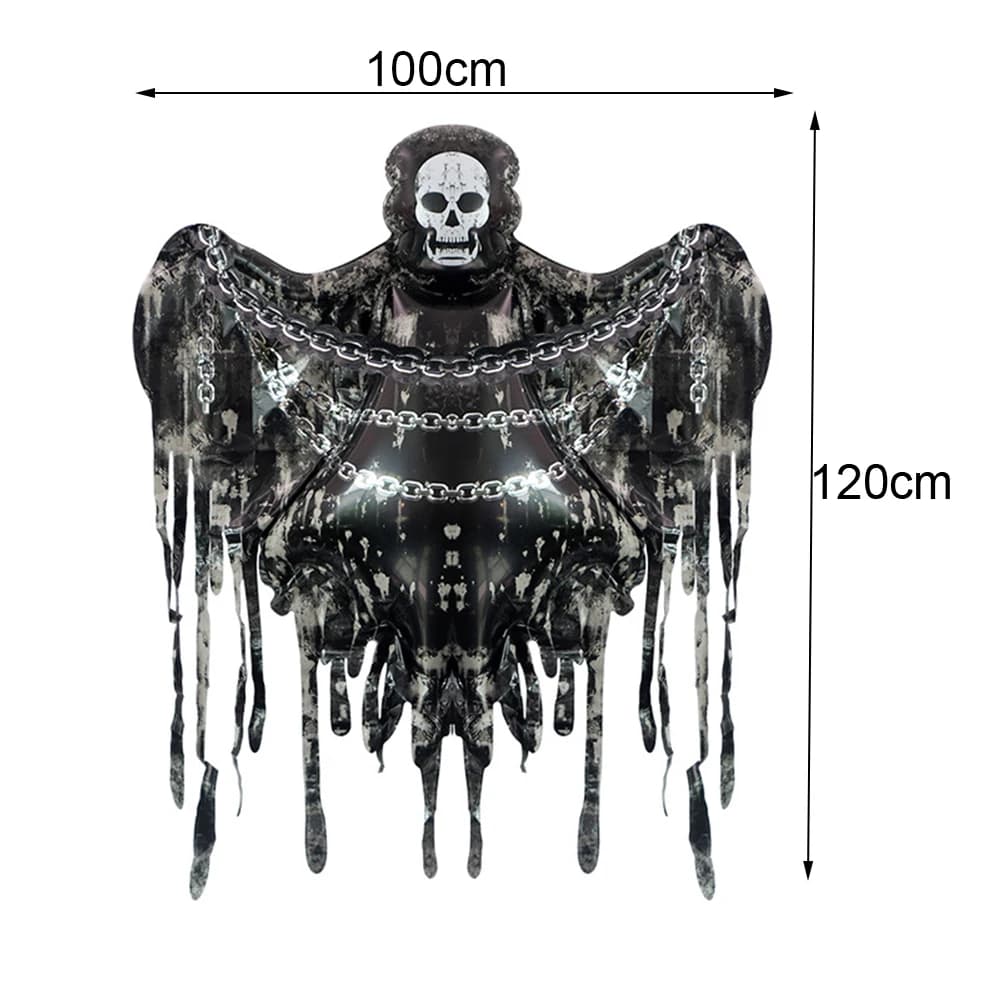 Halloween Foil Balloons Skeleton Pumpkin Ghost Skull Large Party Decorations UK — image 12
