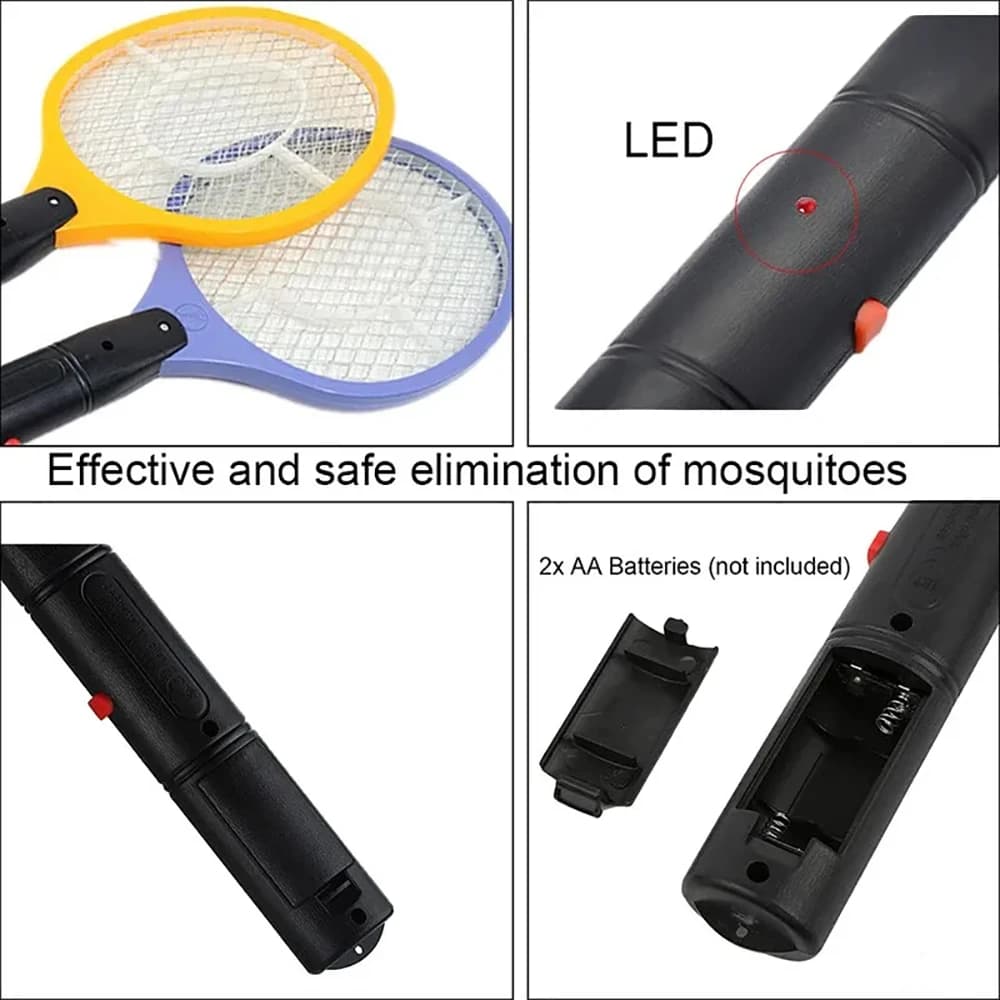 Electric Fly Insect Bug Zapper Handheld Racket Mosquito Killer Bat Swatter — image 5