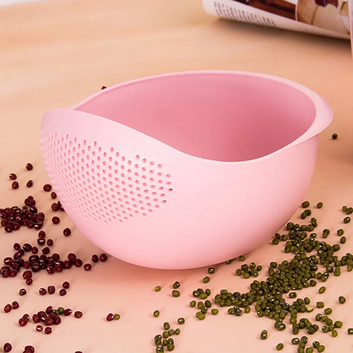 3 Pcs Colander Rice Bowl Drain Basket Fruit Washing Kitchen Organiser — image 11