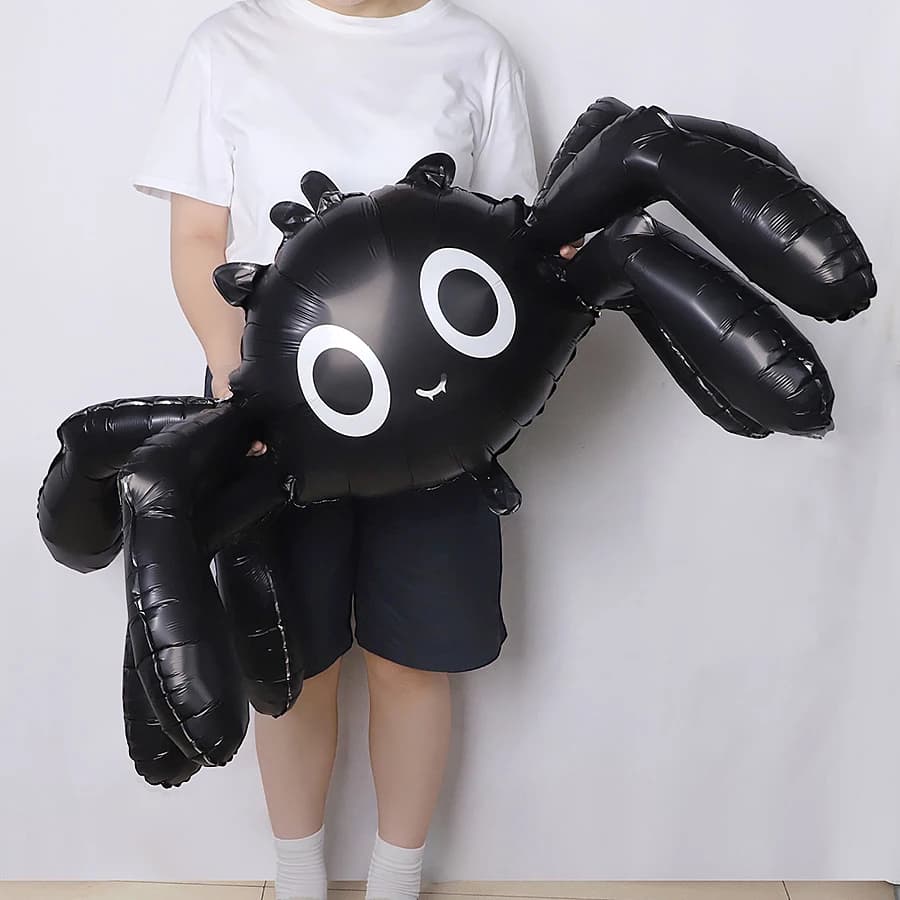 Halloween 3D Black Spider Balloon Ghost Party Decorations Festival Trick Toy — image 4