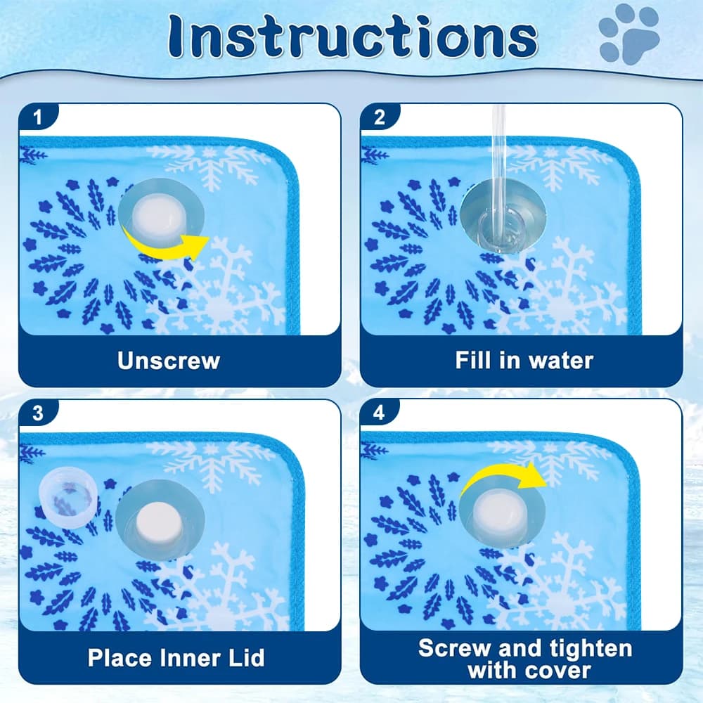 Self-Cooling Pet Mat for Dogs and Cats Waterproof Summer Cooling Pad Bed — image 5