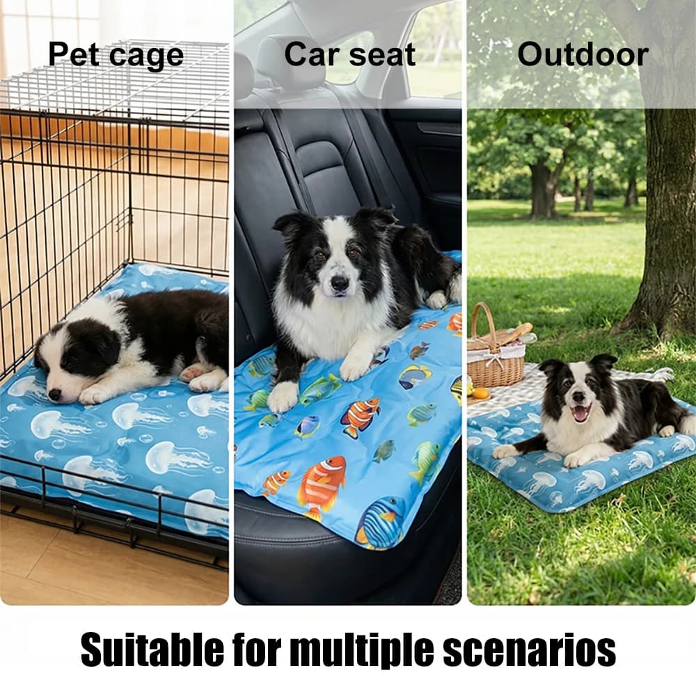 Pet Cooling Mat for Dogs Cats Multiple Sizes Waterproof Bite Resistant — image 4