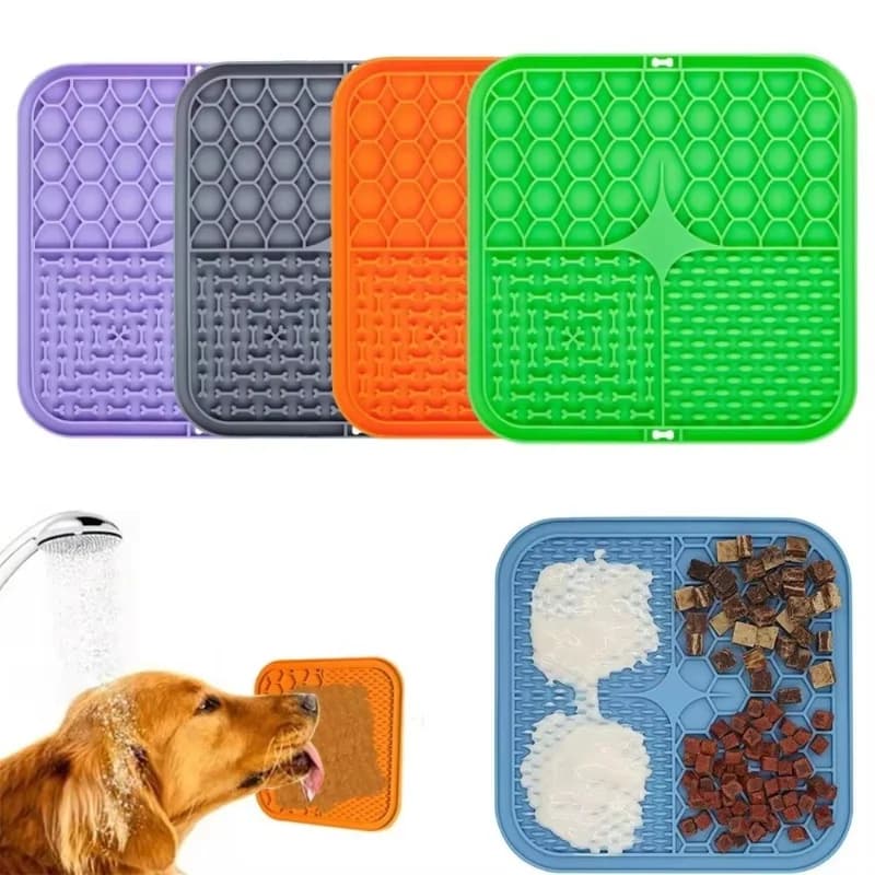 Silicone Lick Mat for Dogs and Cats Slow Feeder Non-Slip Treat Feeding Pad — image 3