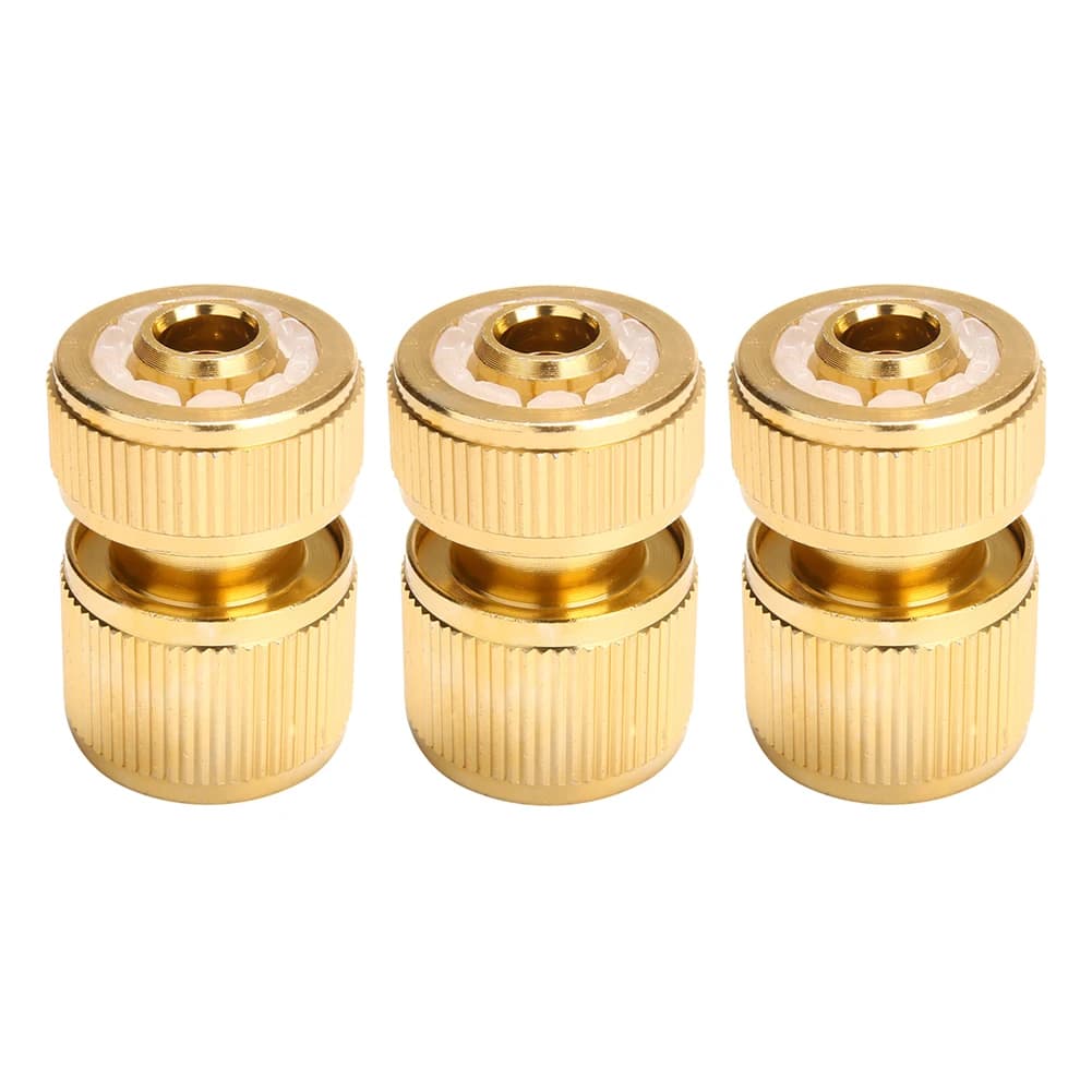 Brass-Coated Hose Adapter 1/2" Quick Connect Swivel Connector New Garden Systems — image 7