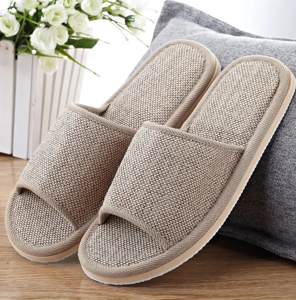 Women Men Couple Slippers Home Indoor Cozy Comfortable Non-Slip Flat Sandals — image 5