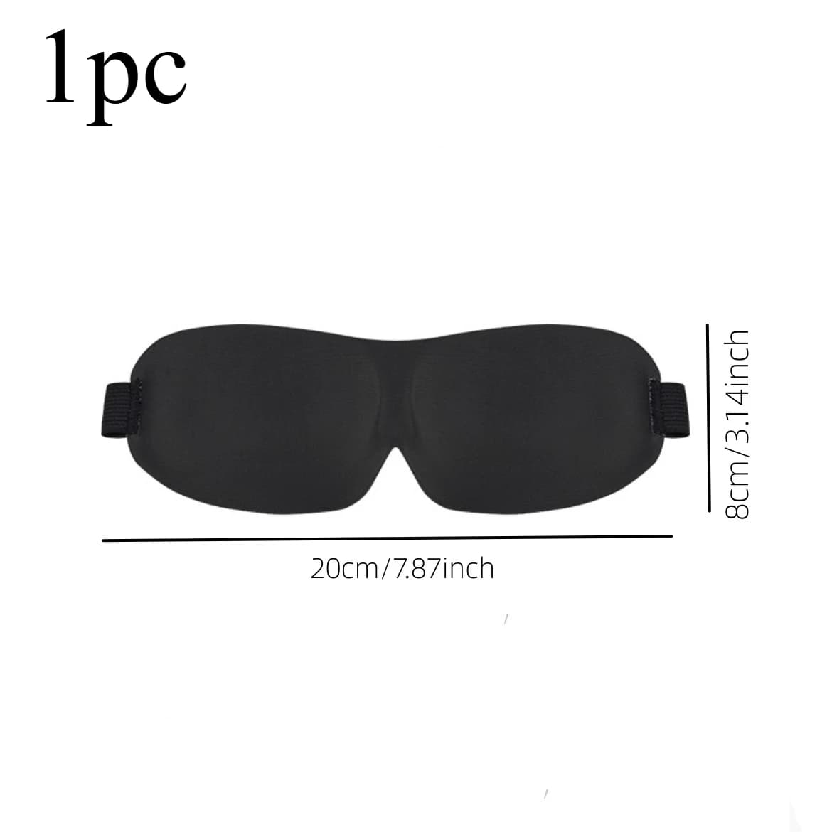 3D Soft Padded Sleep Eye Mask Blindfold Shade Cover for Sleeping UK — image 3