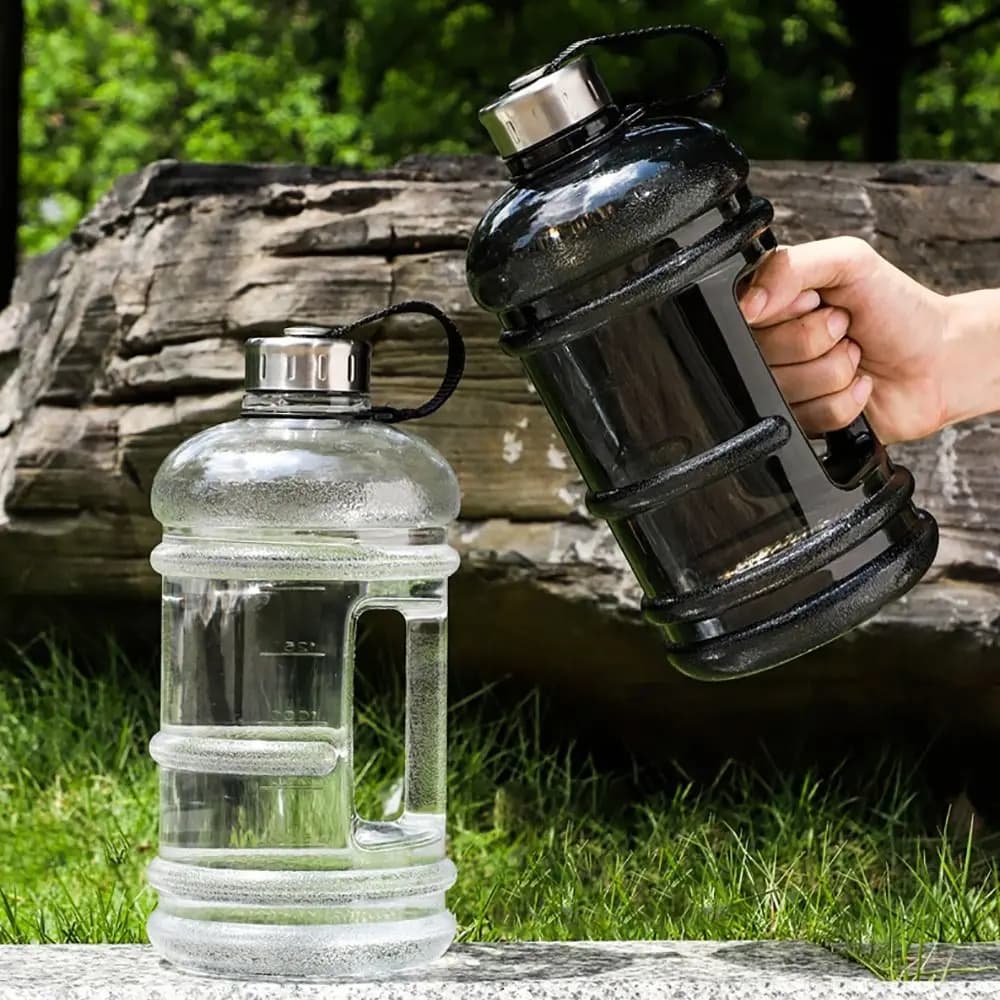 2L Sports Water Bottle with Handle PETG Gym Workout Shaker Training Bottle — image 5