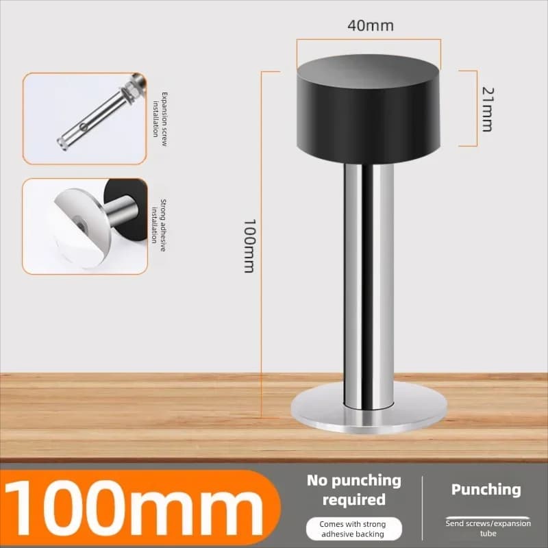 Heavy Duty Self-Adhesive Rubber Door Stopper Floor Protector No Drilling — image 10