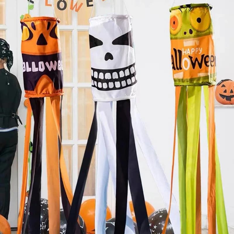 Halloween Ghost Hanging Flags Outdoor Decorations DIY Pendant Day of the Dead — image 6