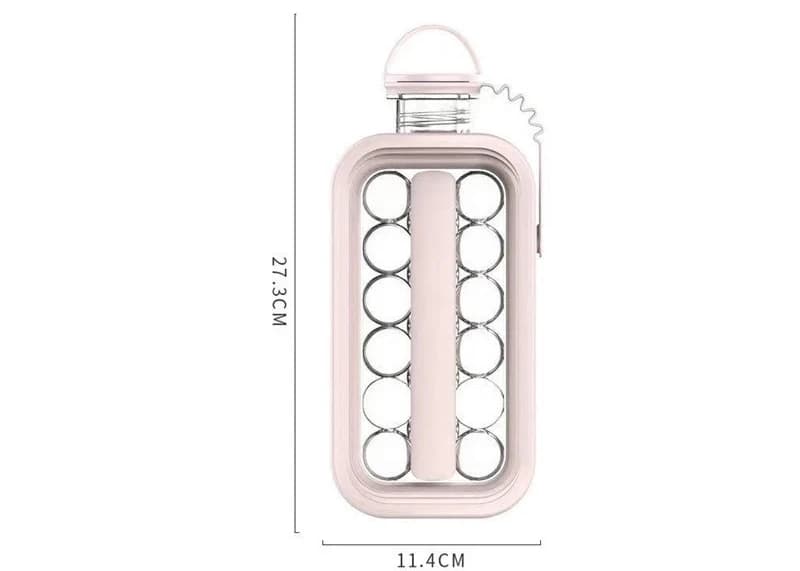 Portable 2-in-1 Folding Ice Maker Water Bottle Creative Ice Cube Mould for Bar — image 8