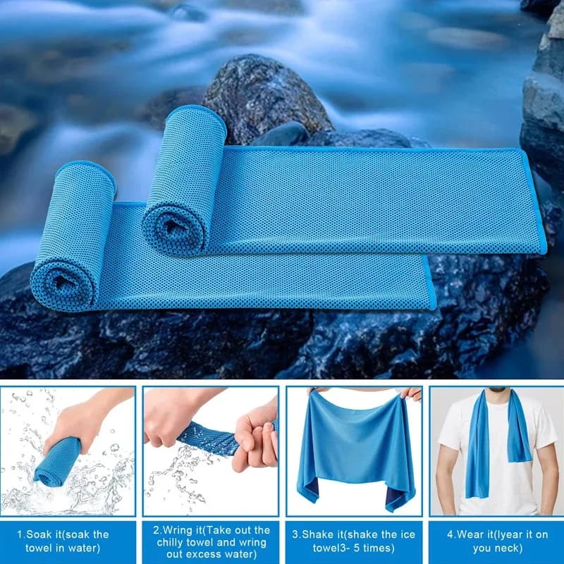 Cooling Towel Microfibre Quick Dry Sports Fitness Camping Outdoor UK — image 6