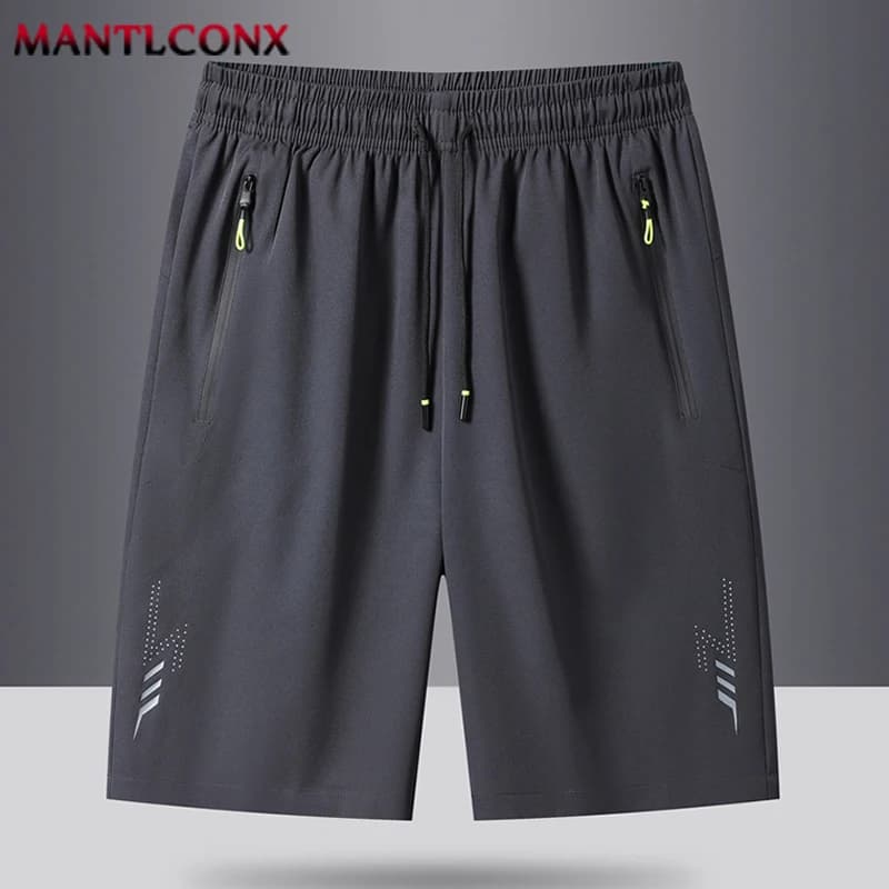 Men's Running Gym Shorts Training Sports Casual Summer Black Grey — image 3