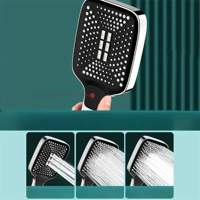 Adjustable 3-Mode High Pressure Shower Head Large Flow Water Saving Rainfall New — image 5