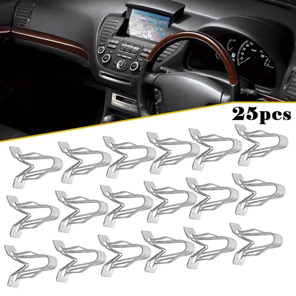 Metal Retainer Clip Universal Car Front Console Dash Dashboard Trim New 25Pcs UK — image 4