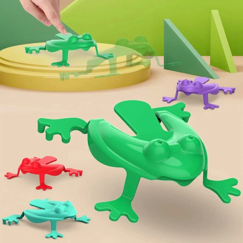 20 Pcs Jumping Frog Toys Bouncing Frogs Stress Relief Anxiety Fidget Toys for Kids — image 3