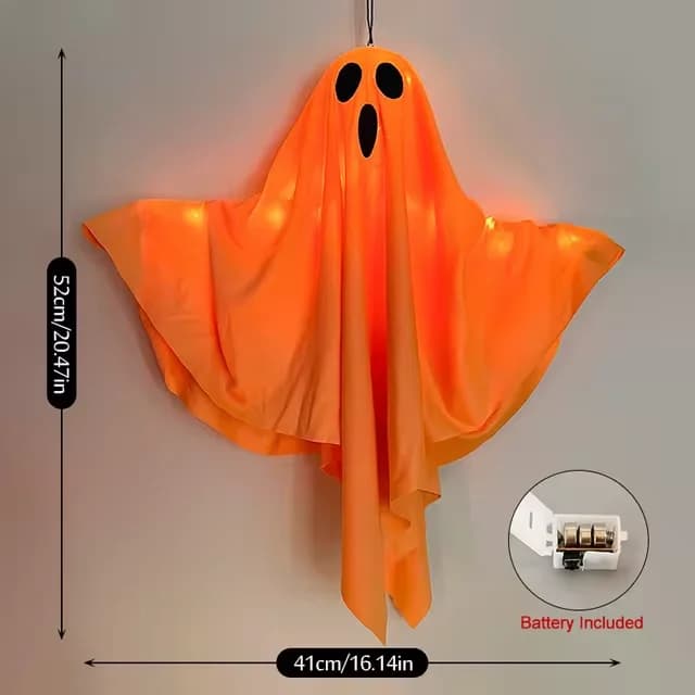 LED Glow Ghost Halloween Decoration Hanging Indoor Outdoor Party Decor — image 7