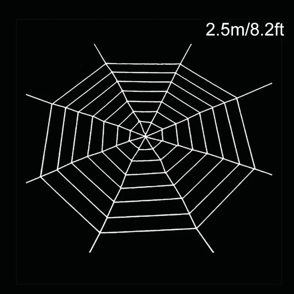Halloween Giant Spider Web Black White Creepy Outdoor Yard Decoration Large — image 6
