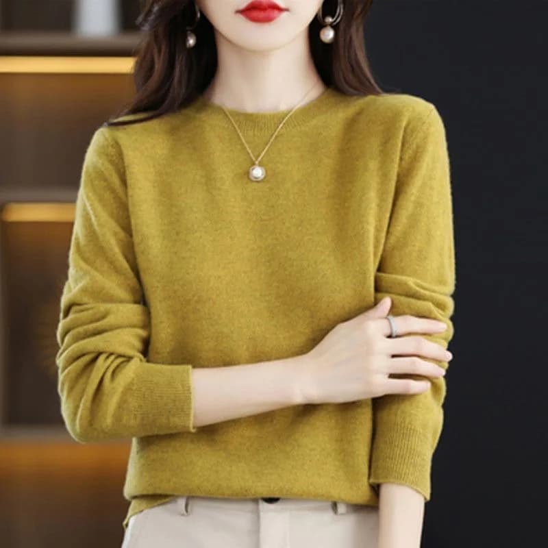 Women's Sweater O-Neck Pullover Warm Casual Knitwear Korean Fashion New Autumn U — image 10