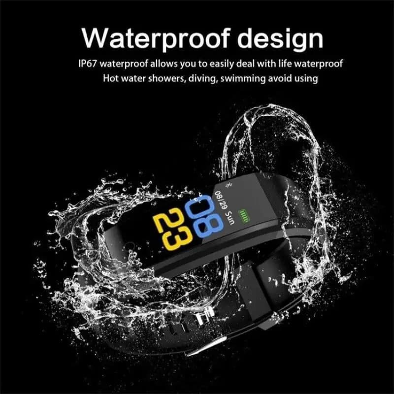 Smart Band Fitness Tracker Blood Oxygen Blood Pressure Heart Rate Monitor Waterproof — image 6