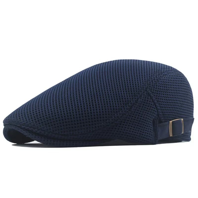 Men Mesh Newsboy Caps British Painters Hats Adjustable Flat Cap New Spring and U — image 7