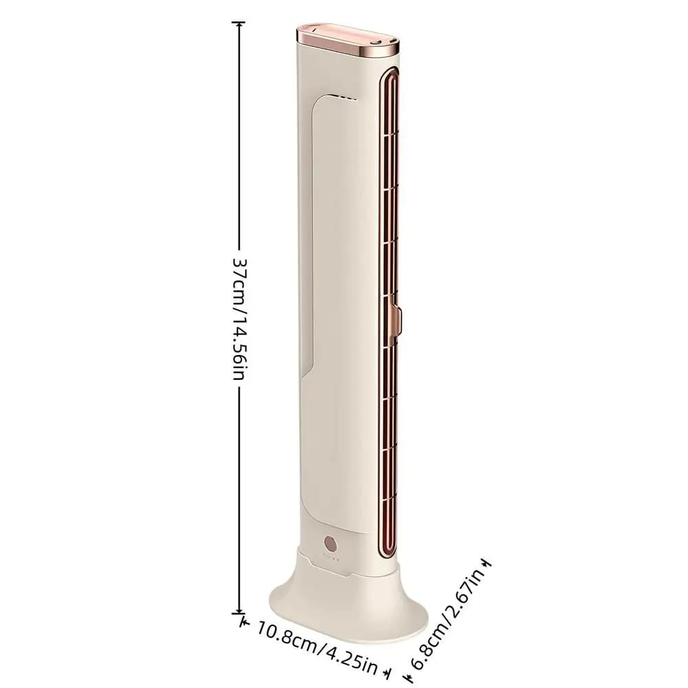USB Rechargeable Cooling Fan Portable Bladeless Desk Office Home Small Work — image 7