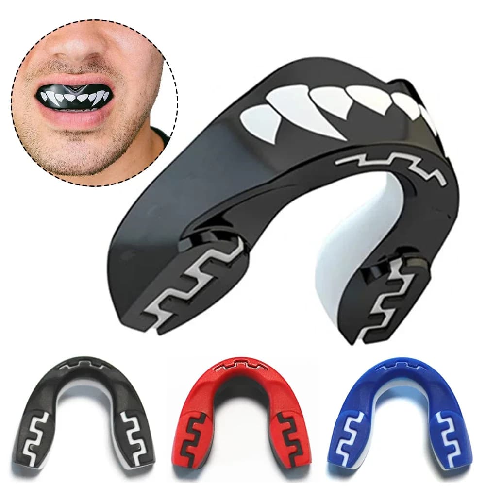Mouth Guard Sports Teeth 3D Technology Double Layer Boxing New Perfect Fit with — image 2