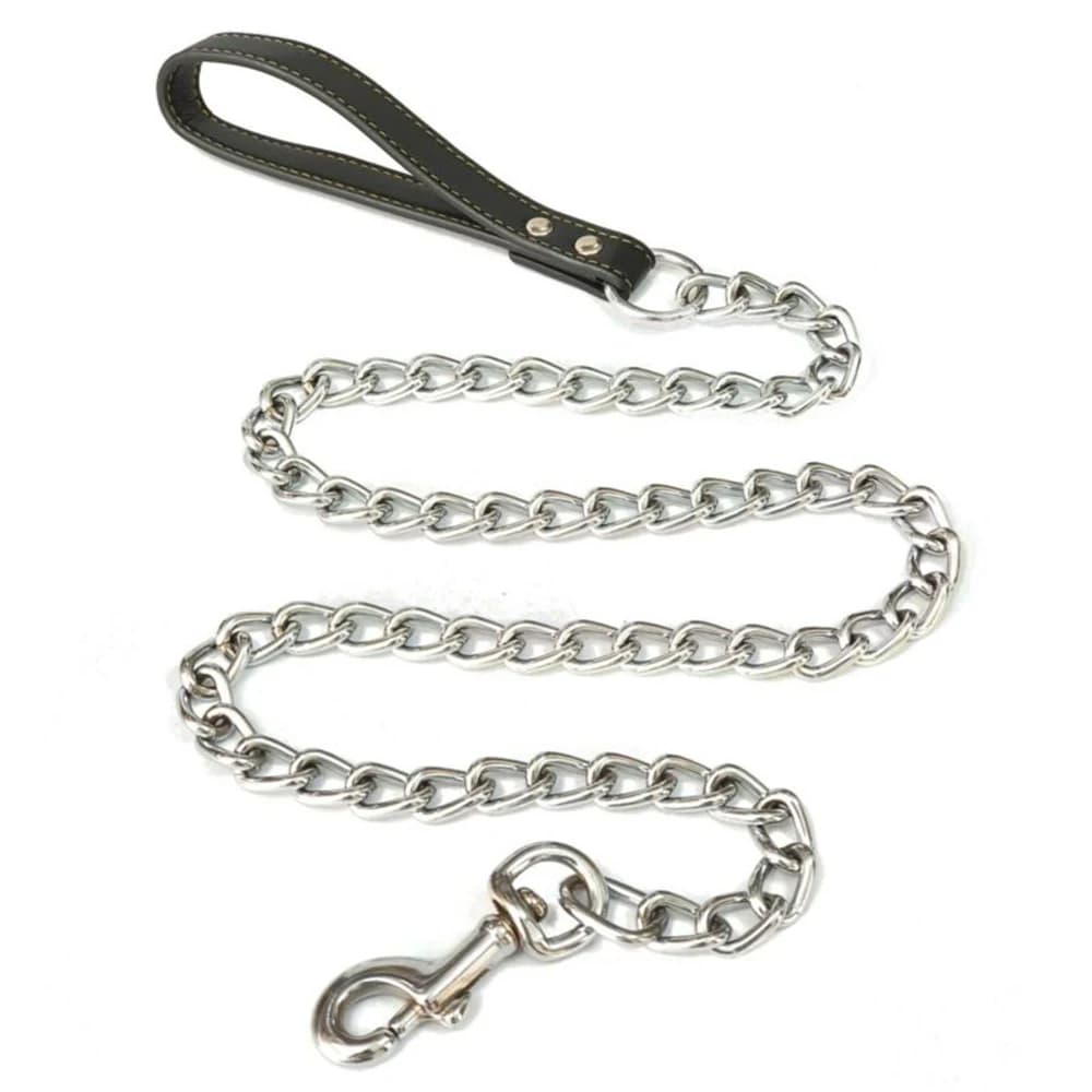 Premium Dog Slip Lead Adjustable Training Leash Rope with Chain Control — image 2