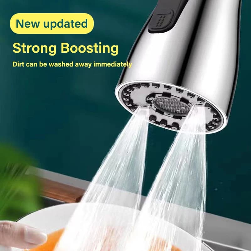 3-in-1 Kitchen Faucet Extender 360° Rotating Tap Sprayer Multi-Mode Water Nozzle — image 2