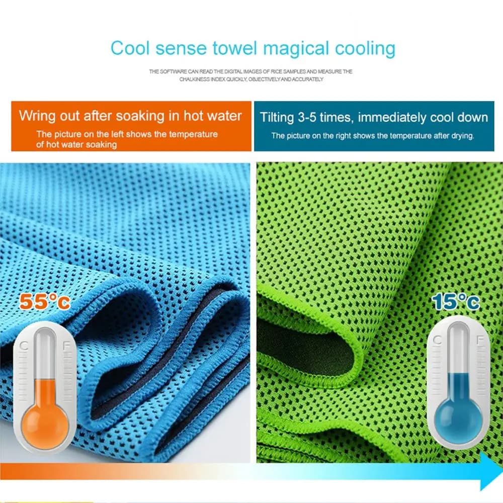 Quick Dry Cooling Towel for Running Gym Swimming Yoga Fitness Workout — image 5