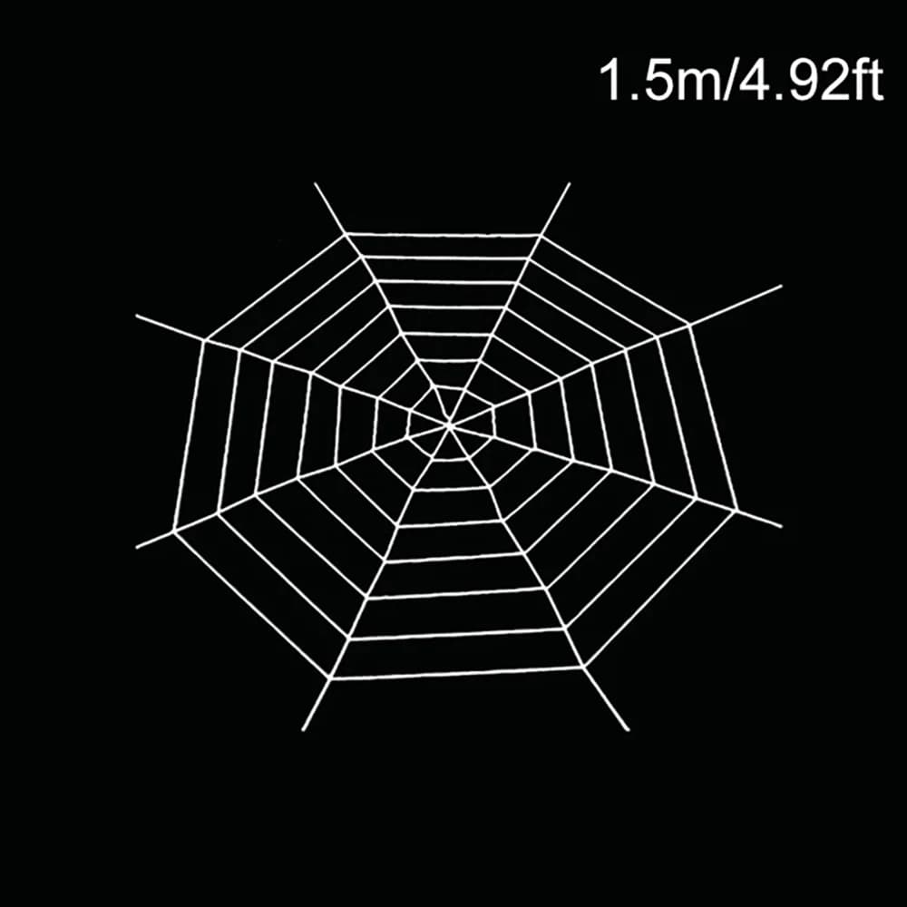 Halloween Giant Spider Web Black White Creepy Outdoor Yard Decoration Large — image 8