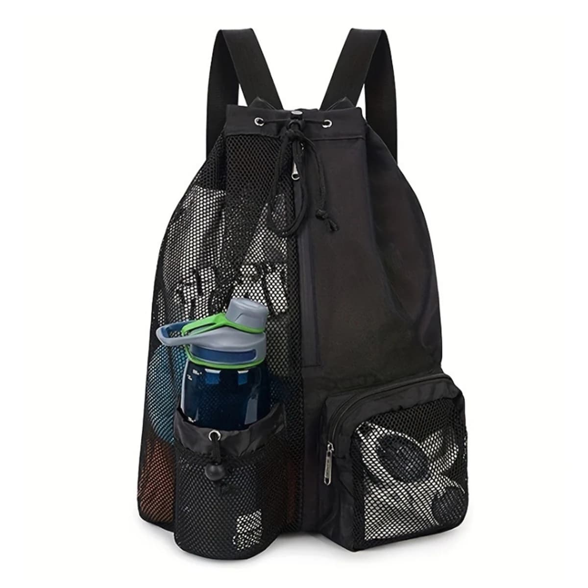 Beach Backpack Mesh Drawstring Wet Bag Swimming Gym Yoga Storage New Outdoor Set — image 7