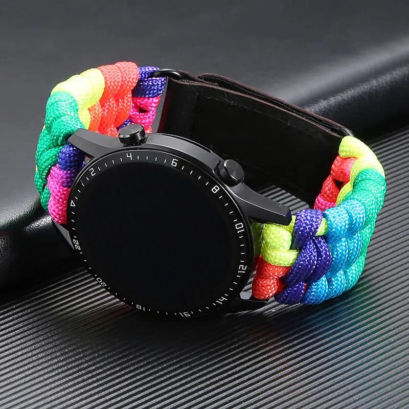 Braided Watch Band 20mm 22mm Universal Velcro Strap for Galaxy Watch Gear S3 — image 8