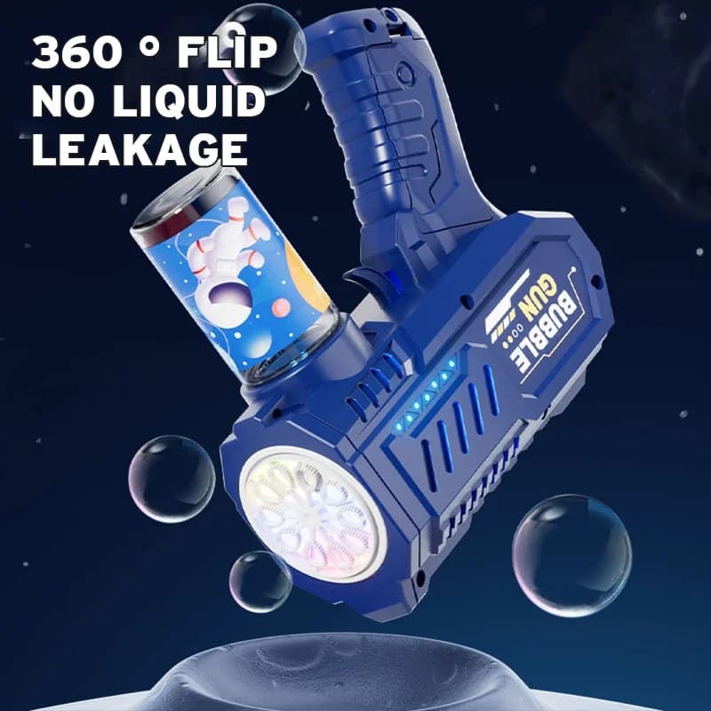 Fully Automatic Bubble Gun Machine Blower Toy for Kids Beach Outdoor Rocket — image 4