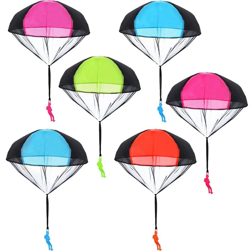 Hand Throwing Parachute Toy with Mini Soldier Outdoor Game Funny Kids — image 2